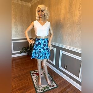 DRAPER JAMES! Buttercup Bloom🌸Madison Skirt/Buttercup Blue/Size-0